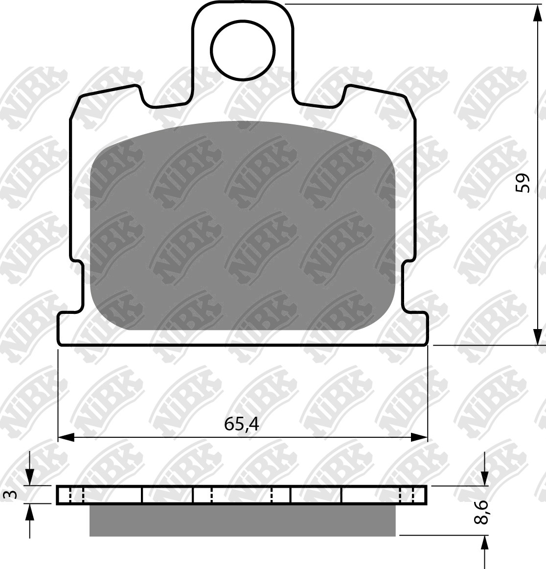 NiBK Brakes Application Cross Reference and Image for NiBK
