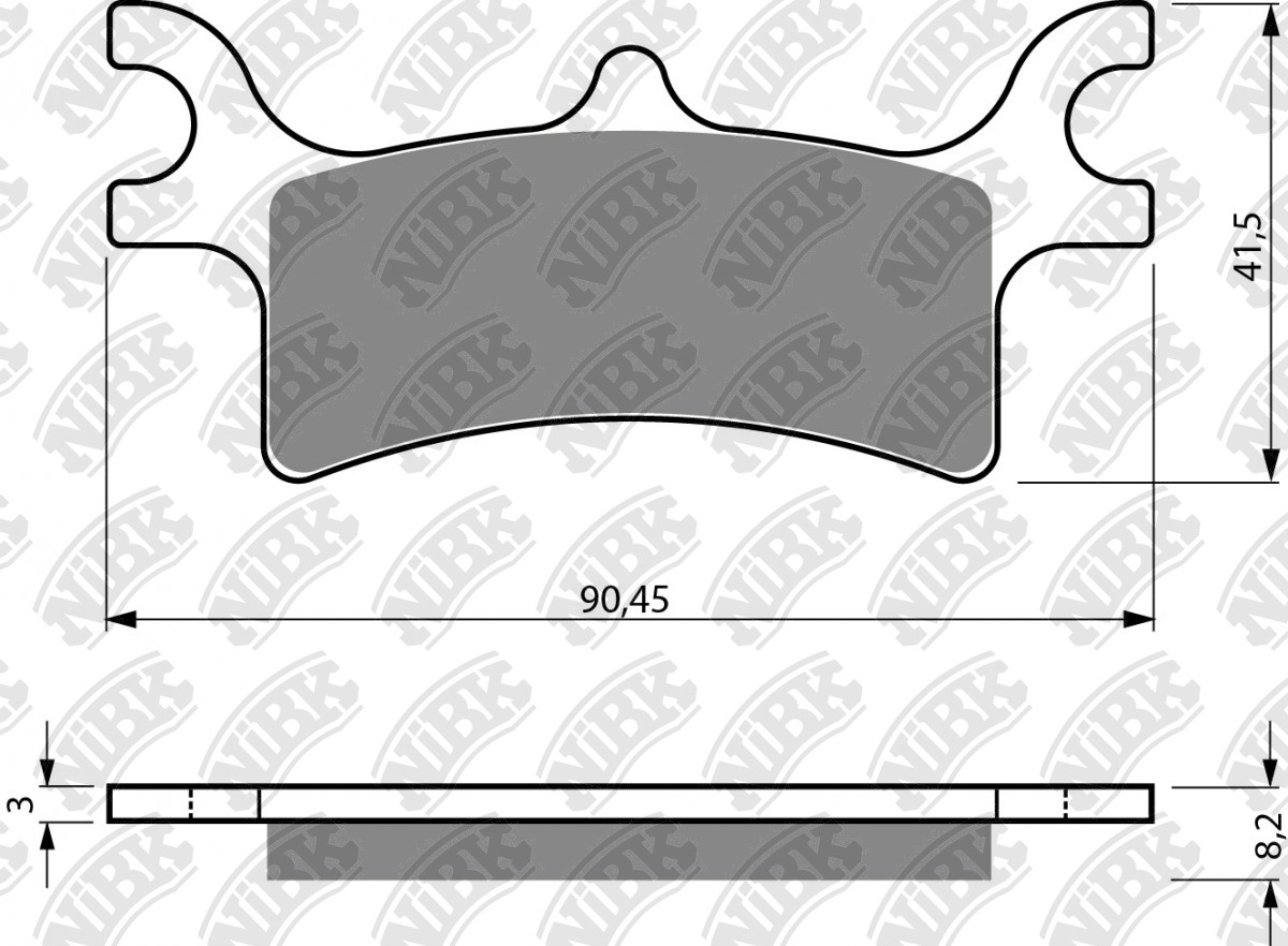 NiBK Brakes Application Cross Reference and Image for NiBK