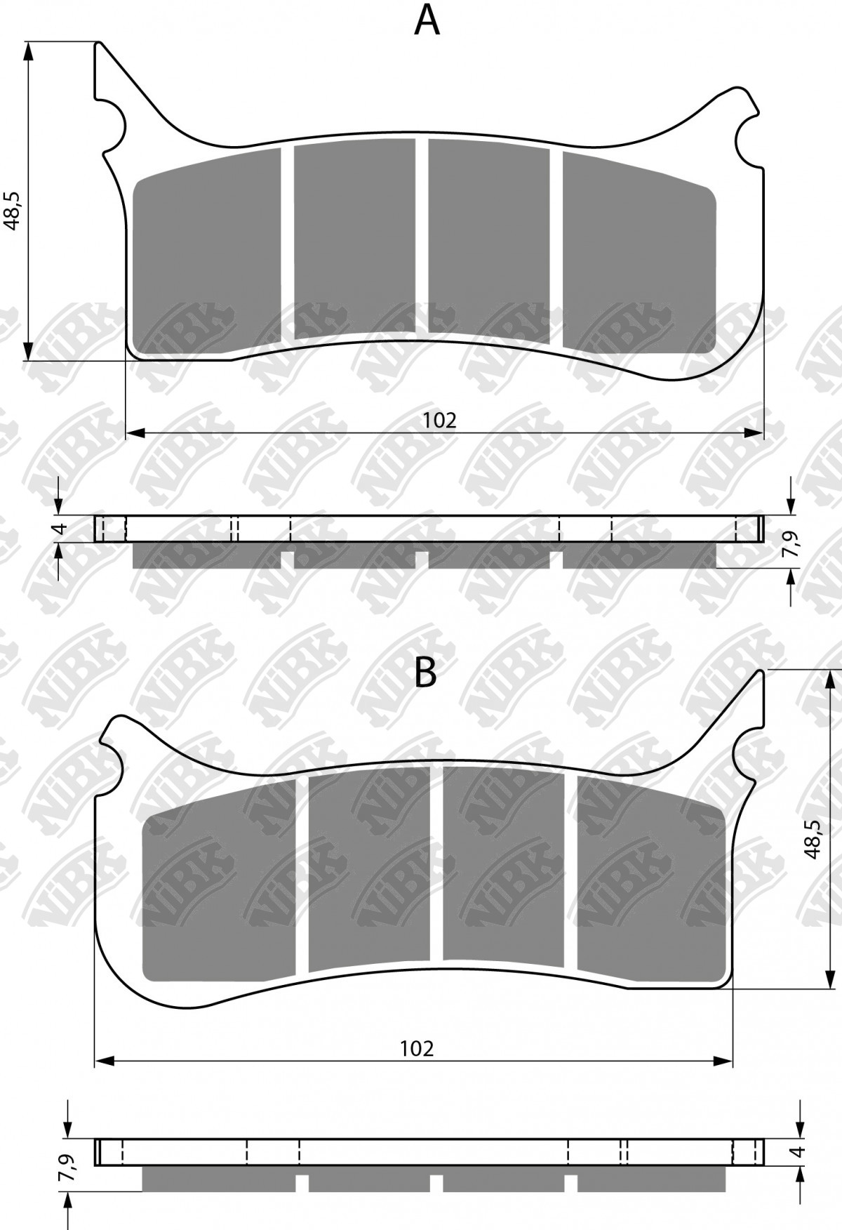 NiBK Brakes Application Cross Reference and Image for NiBK