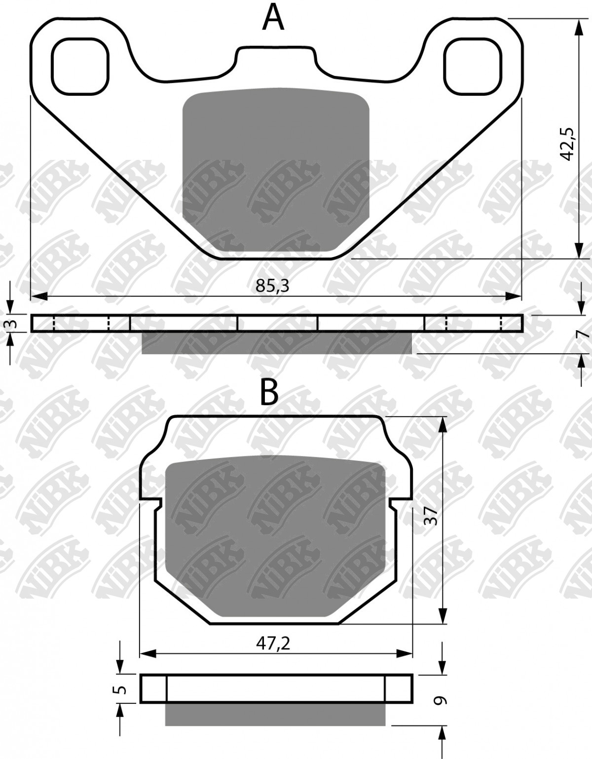 NiBK Brakes Application Cross Reference and Image for NiBK